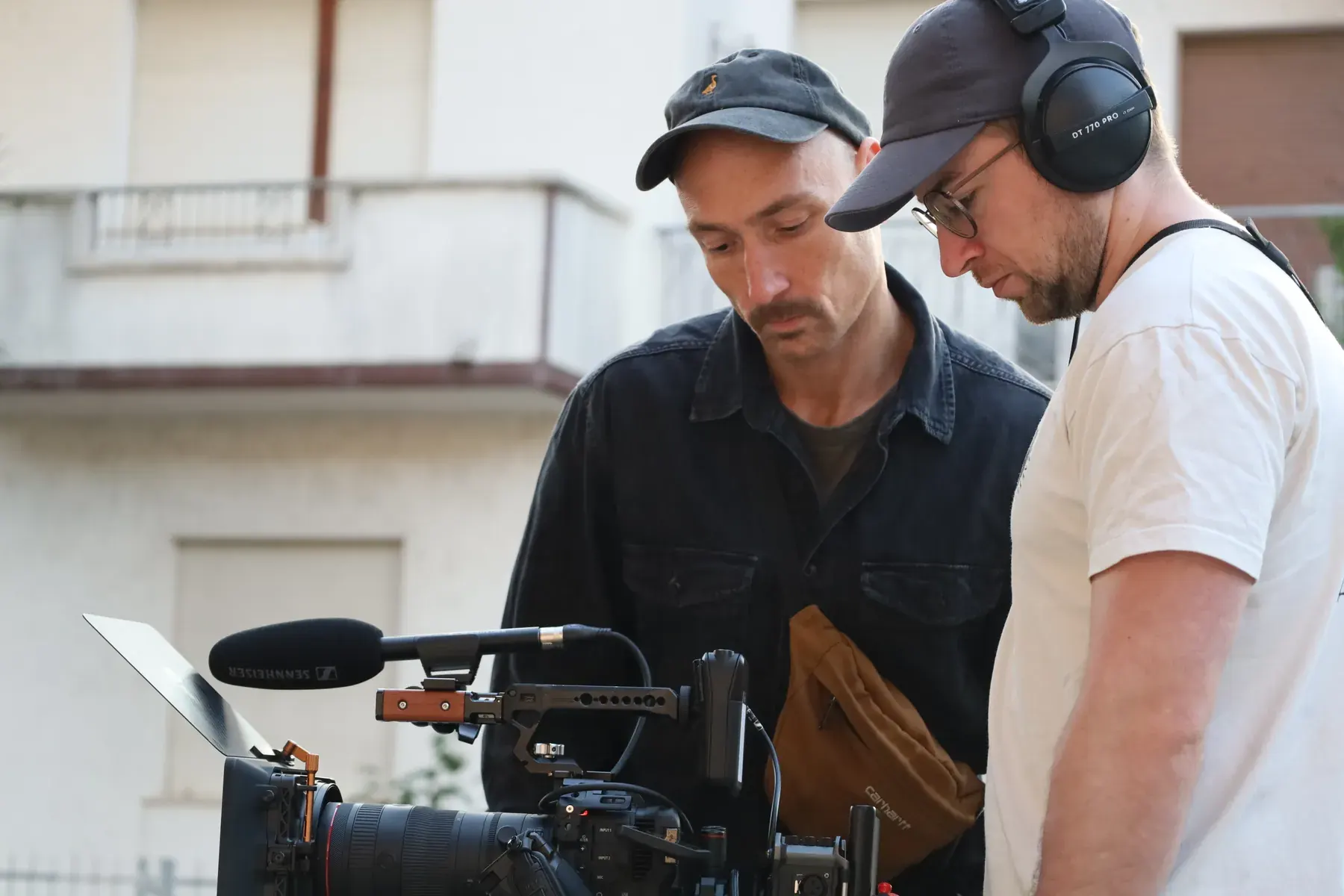 Daniel Klingler and Martin Christ of Offgrid Pictures behind the camera on location